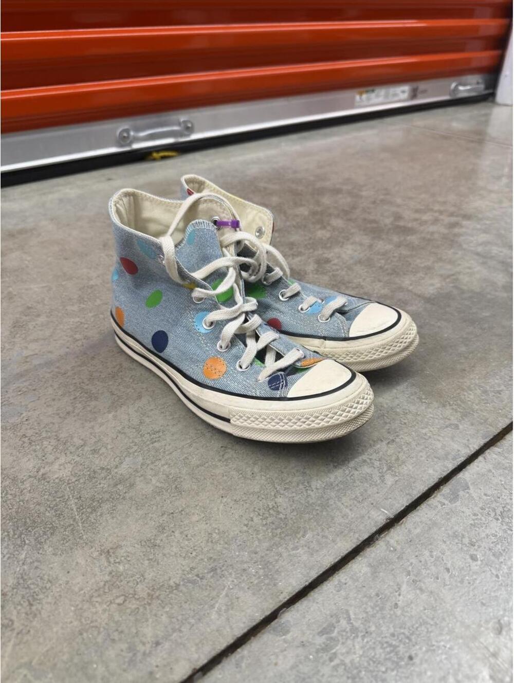 converse golf wang denim polka dots chuck taylor 70 shoes 7.5 WOMENS / 5.5 MENS